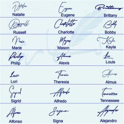 does a signature have to be in cursive